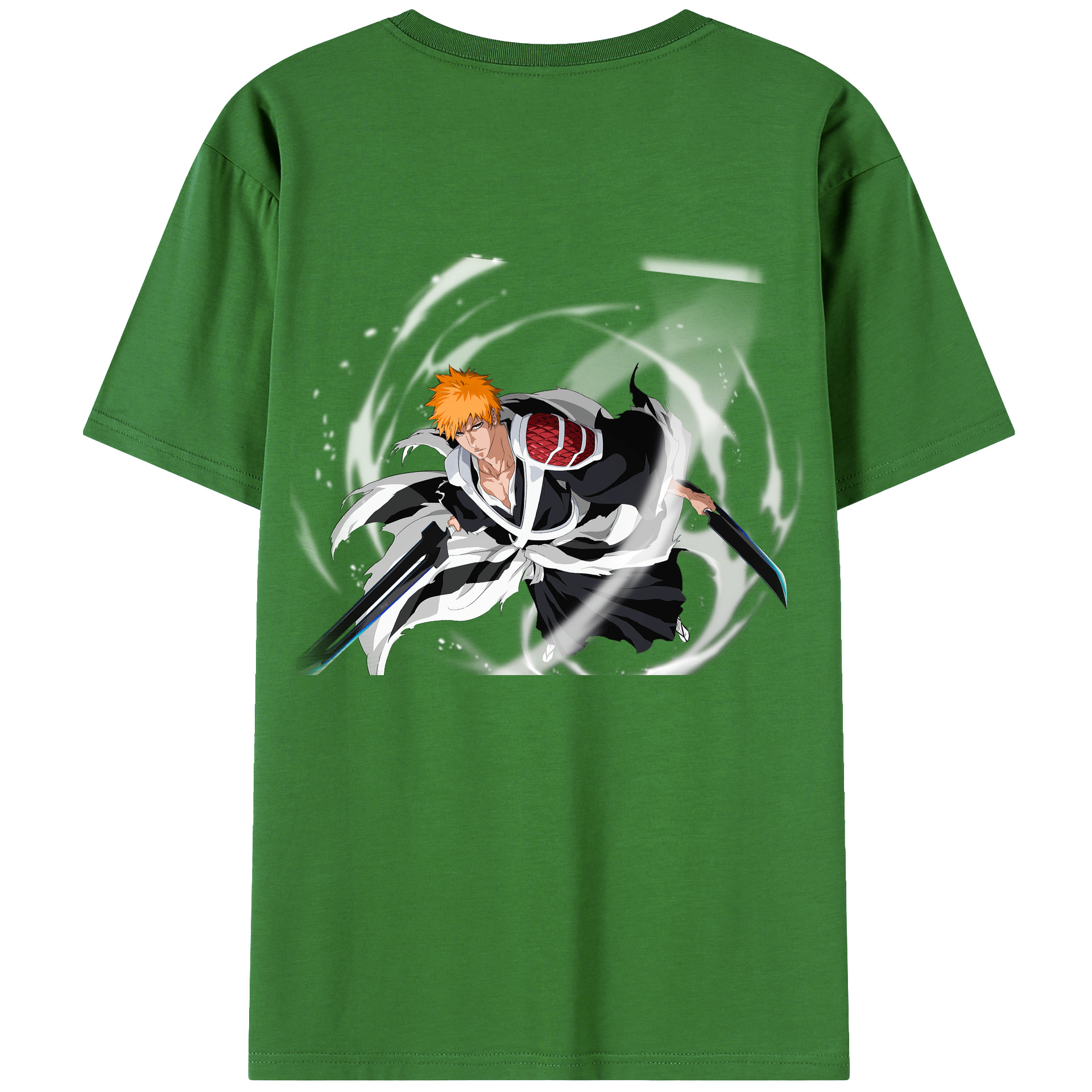 （画像用） ブリーチ 黒崎一護（くろさき いちご）BLEACH Kurosaki Ichigo レディース半袖Tシャツ(バックプリント)